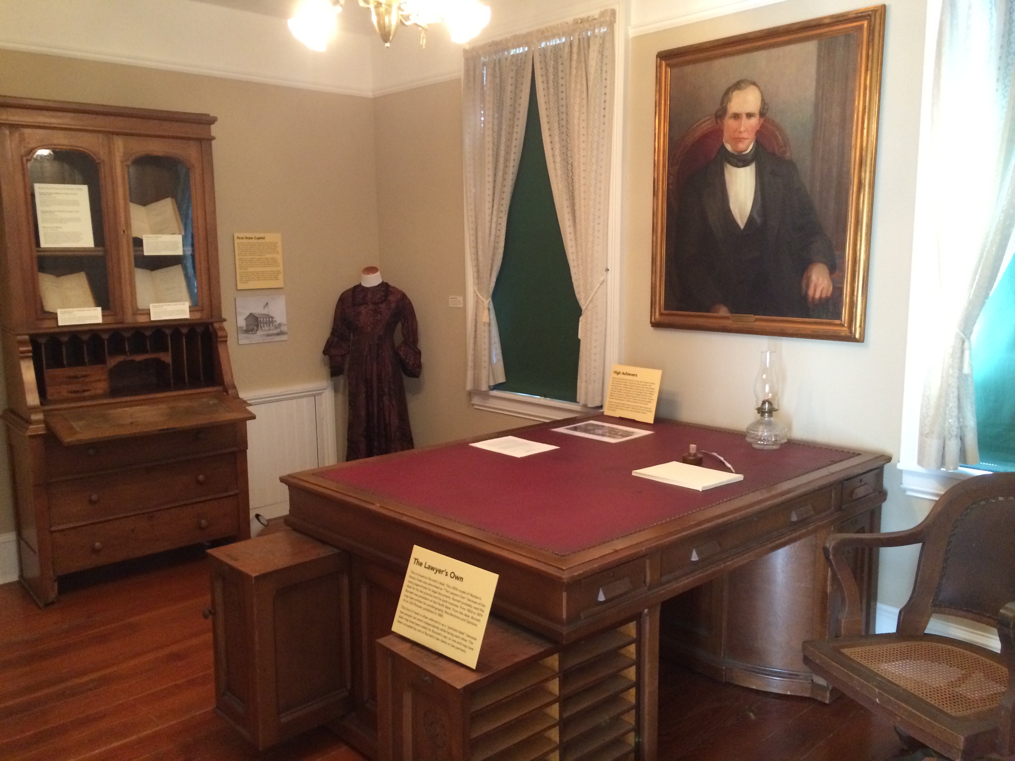 Burnett's desk: Finally a lead (Courtesy of Judge Paul Bernal, museum chair and official historian of the City of San Jose)